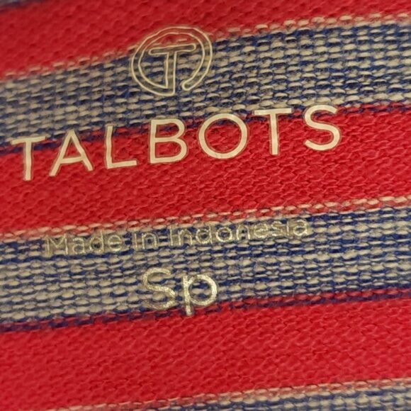 🌟 3 for $15 Deal! 🌟Talbots pink and blue striped blouse SP - Picture 6 of 7